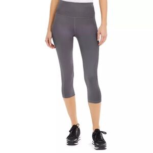 Ideology grey high rise side pocket crop leggings size PS